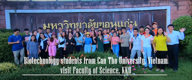 Biotechnolgy students from Can Tho University, Vietnam visit Faculty of Science, KKU (2019)