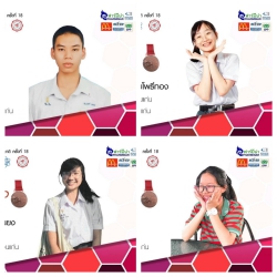 The representatives of the POSN, KKU center won the medals from the 18th Thailand Biology Olympiad